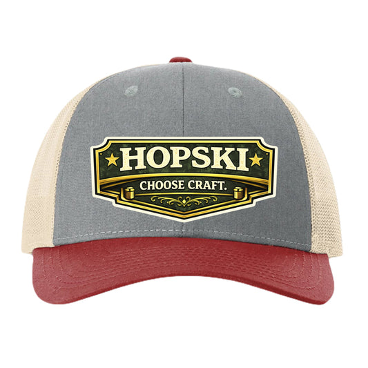 Heather Grey/ Birch/ Cardinal - FRONT